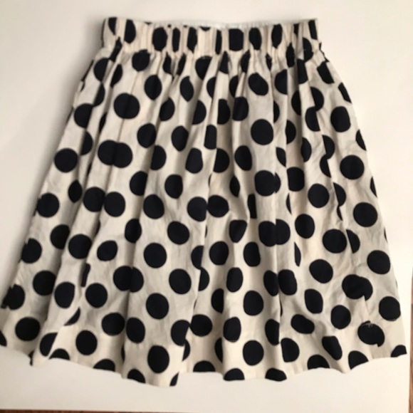 Crewcuts by J.Crew Girls size 10 Navy Dot Skirt - Picture 2 of 3